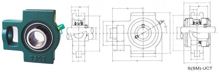 Корпусной подшипник UCT206 (TU30,NFB206,RTUEY30) - фото5