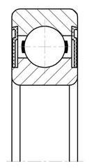 Подшипник L-1060 ZZ, (MR106 ZZ) размер 6x10x3 (NSK Japan) - фото2