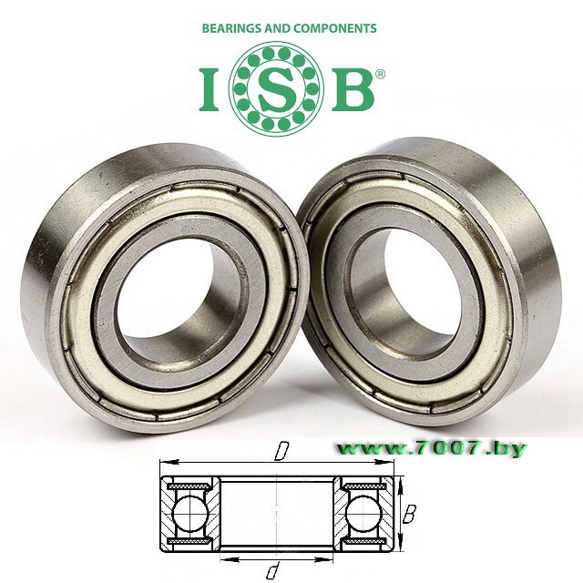 Подшипник MR126 ZZ, (L-1260 ZZ) размер 6x12x4 (ISB Italy) - фото