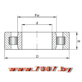 Подшипник 42212 (NJ212), размер 60х110х22 - фото2