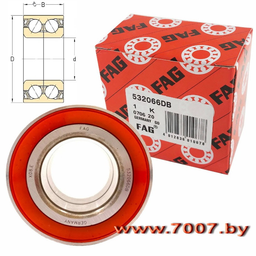 Подшипник 562398 AA,(37*72*37) FAG (Germany) - фото