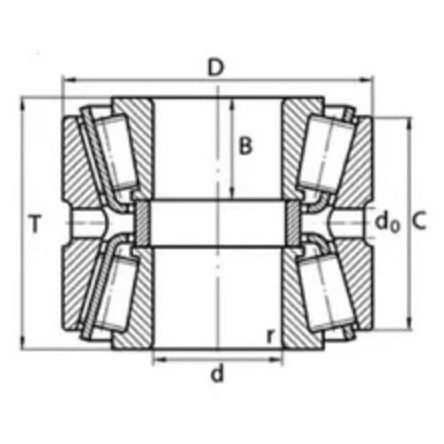 Подшипник конический 57707 (35*80*57) - фото3