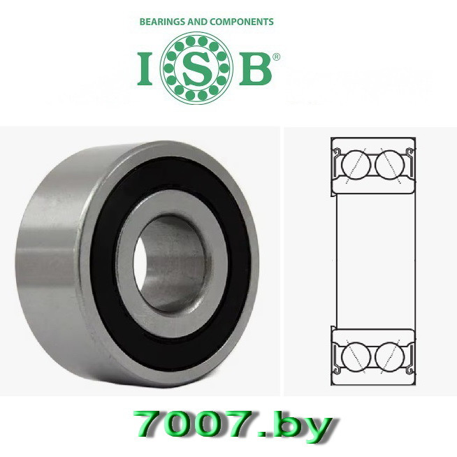 Подшипник 3202 2RS ATN9, размер (15*35*15,9),ISB (Italy) - фото