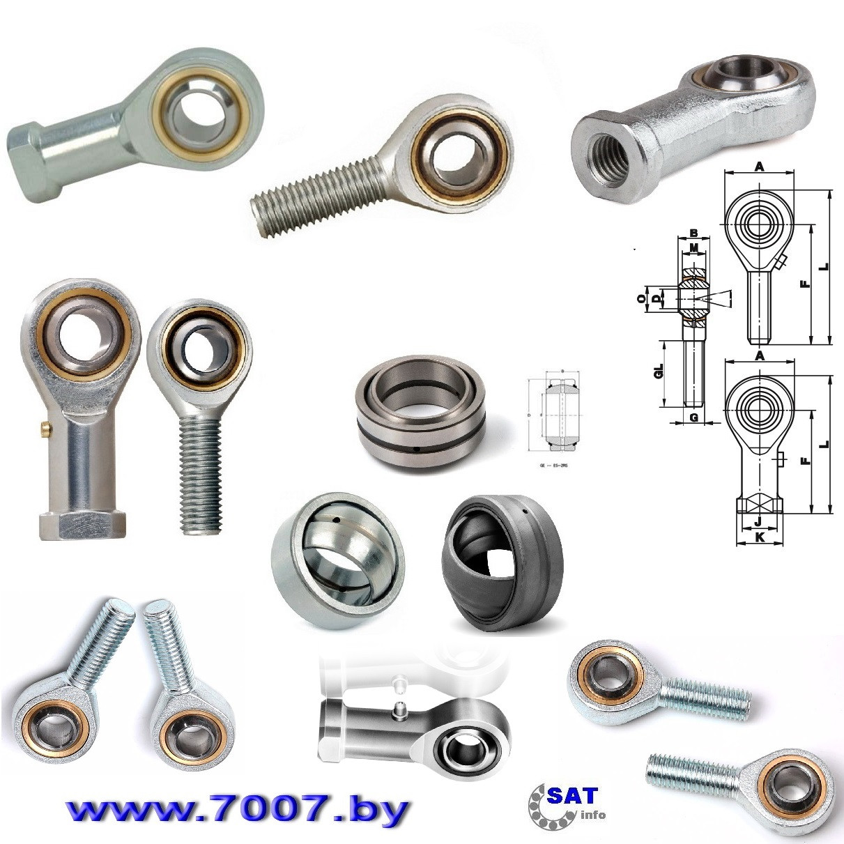 Шарнирные головки,шарнирные наконечники - фото