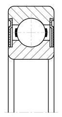 Подшипник R8 2RS размер (12.7*28.575*7.938) HGF - фото3