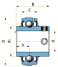 Подшипник YAR206-2F (UC-206), размер (30х62х19/38,1) SKF- фото3