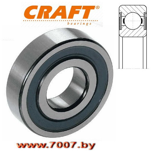 Подшипник 608 2RS (180018), размер 8х22х7 (комплект 10 штук) - фото2