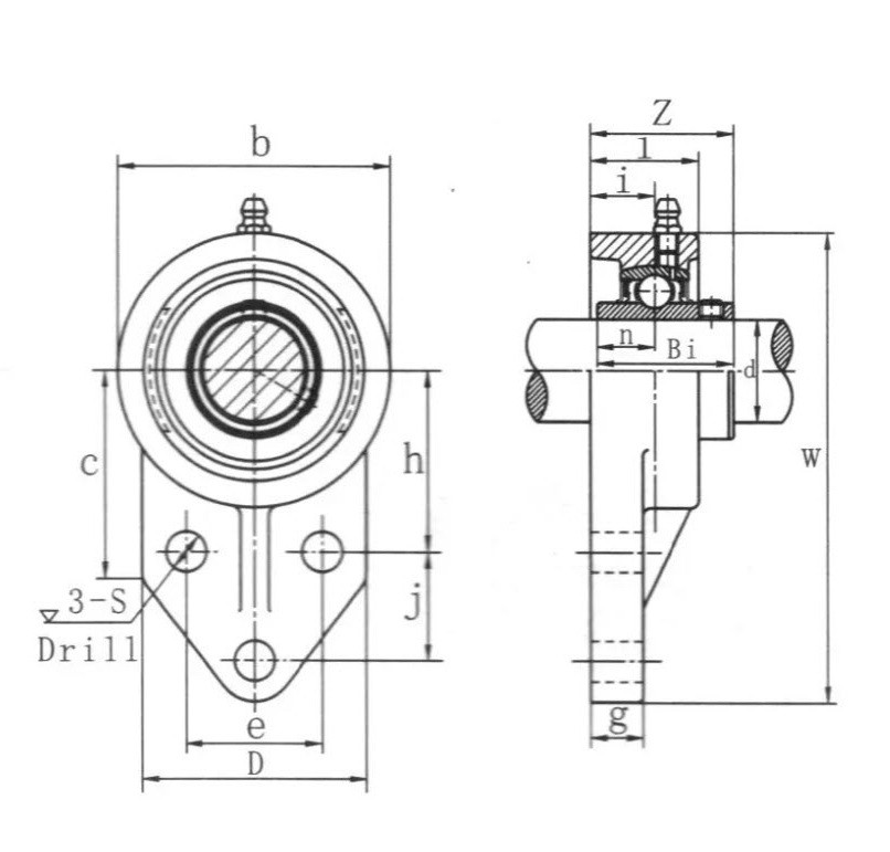 Корпусной подшипник UCFB-201 - фото3