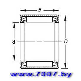 Подшипник 941/17 (HK1714) размер 17*23*14 (СПЗ-3 Россия) - фото3